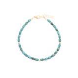 Turquoise Tube Beads Layering Bracelet