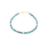 Turquoise Tube Beads Layering Bracelet