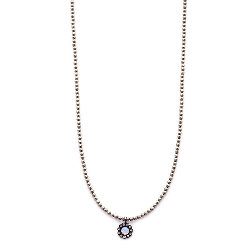 mini opal diamond flower