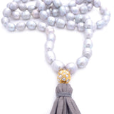 knotted pearls & tassel