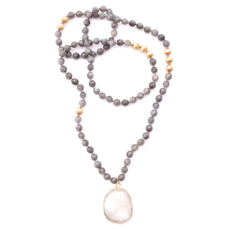 labradorite & druzy