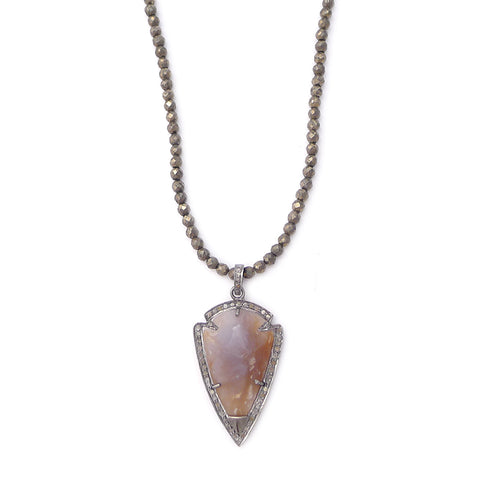 pyrite & diamond arrowhead