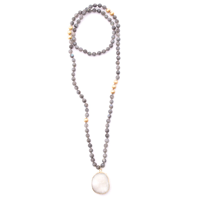 labradorite & druzy