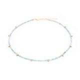 amazonite & gold drops