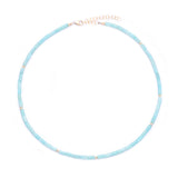 amazonite tube beads choker