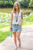 knotted matte agate & tassel