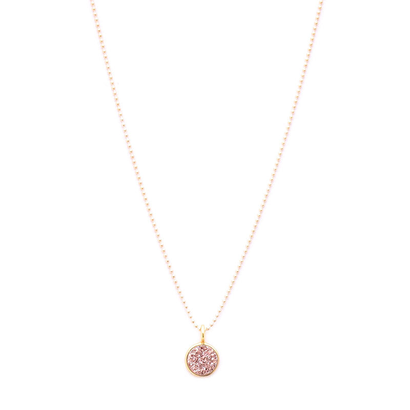 tiny rose druzy