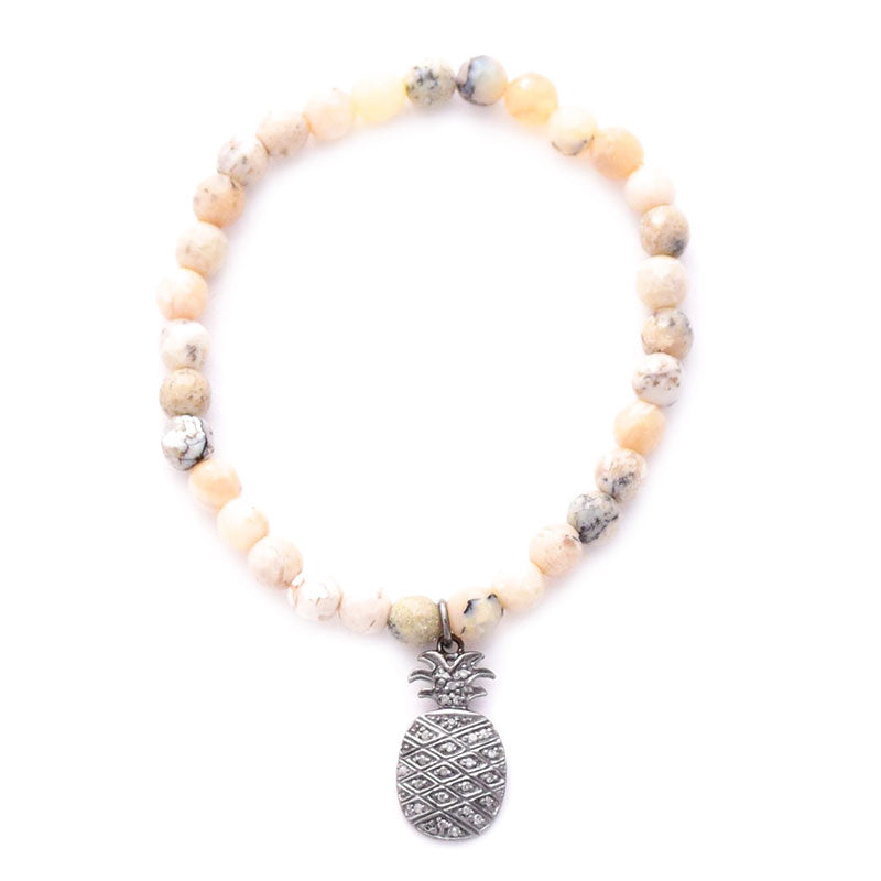 african opal diamond charm bracelets
