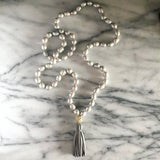 knotted pearls & tassel