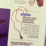 knotted champagne pearls & tassel