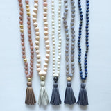 knotted dumorite & tassel