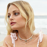 amazonite & gold drops