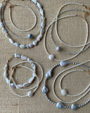 white rice pearls & coin pearl anklet