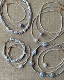white rice pearls anklet