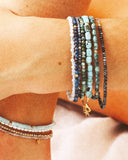 Kingman Turquoise Nuggets Layering Bracelet