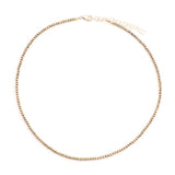 gold pyrite choker