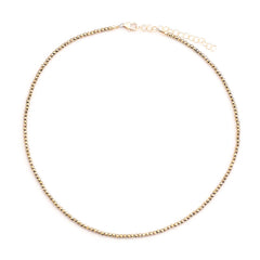 gold pyrite choker