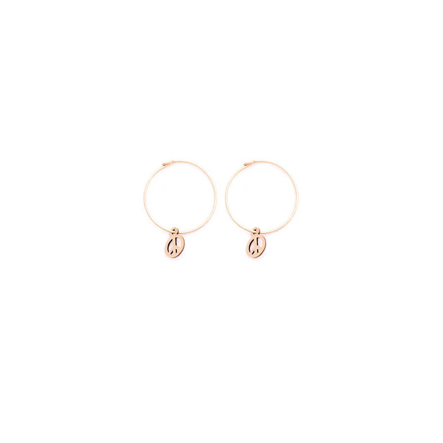 mini peace hoops