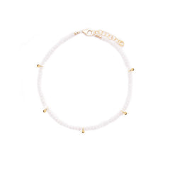 Moonstone & Gold Drops Layering Bracelet