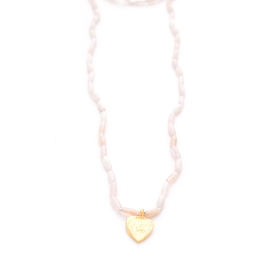 morganite & vermeil buddha charm