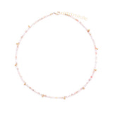 pink opal & gold drops