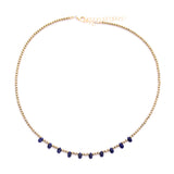 gold pyrite & sodalite teardrops