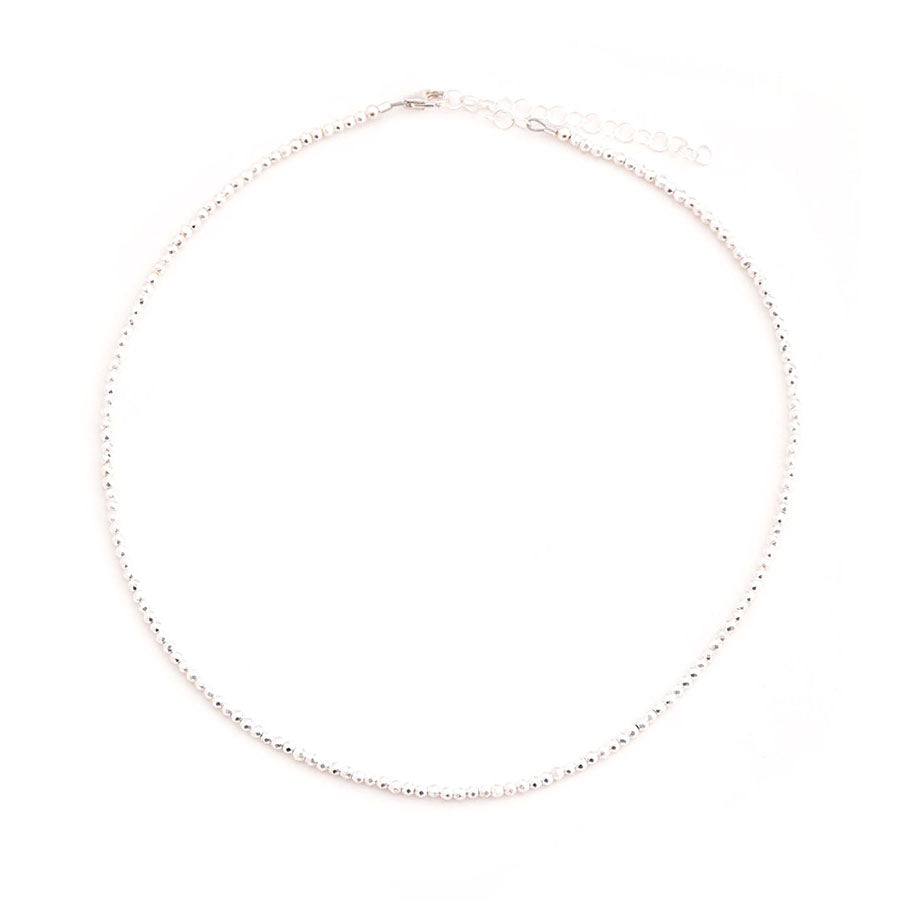 silver pyrite choker