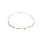 goldfill beads layering anklet