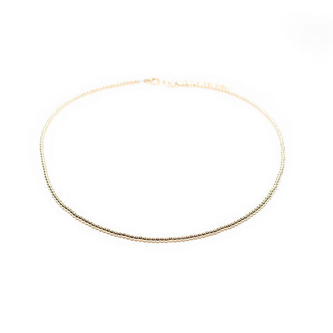 goldfill beads layering choker
