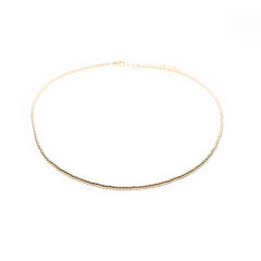 goldfill beads layering choker
