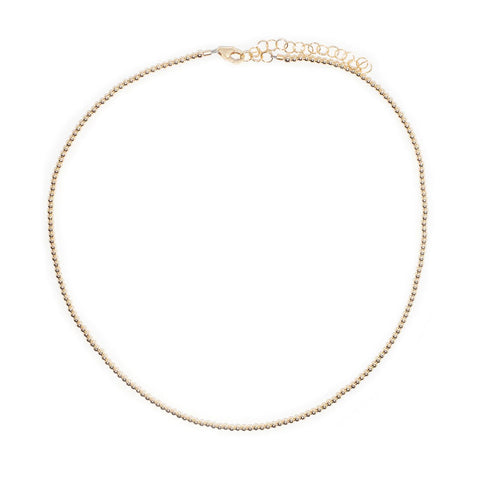goldfill beads layering choker