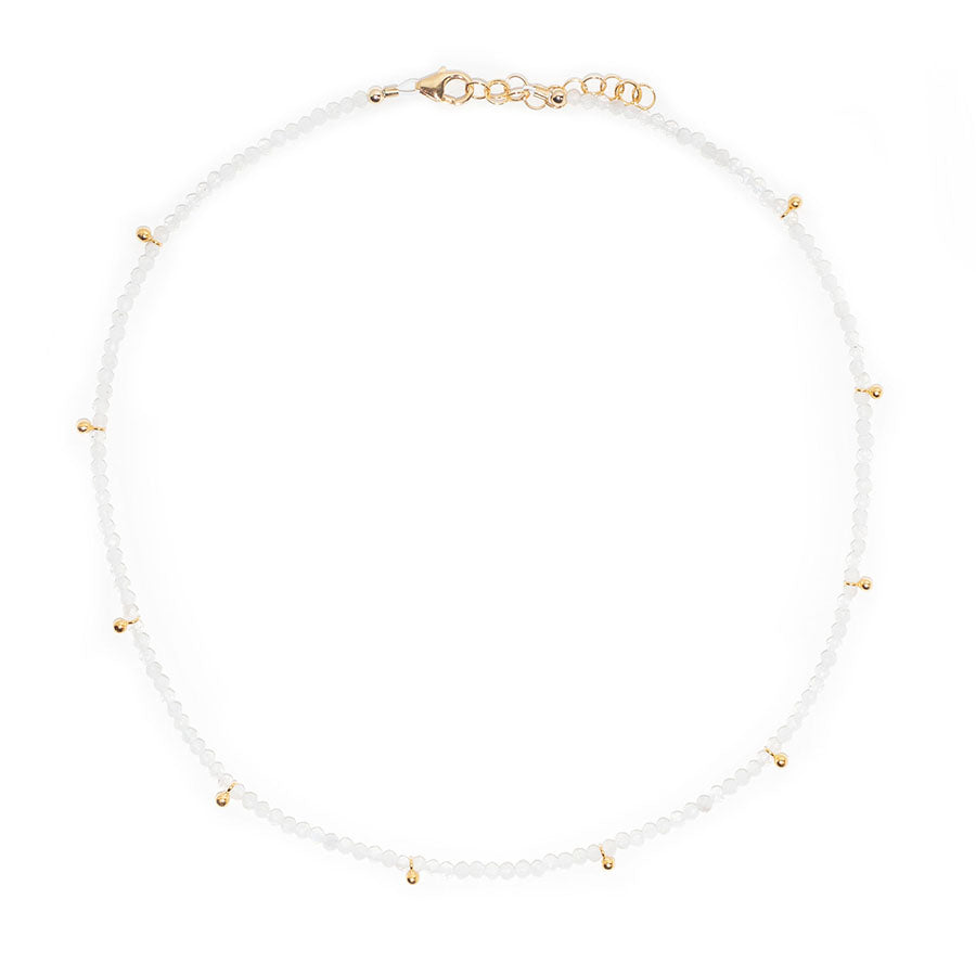moonstone & gold drops