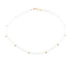 moonstone & gold drops