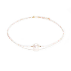 pink opal & white pearl