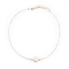 pink opal & white pearl